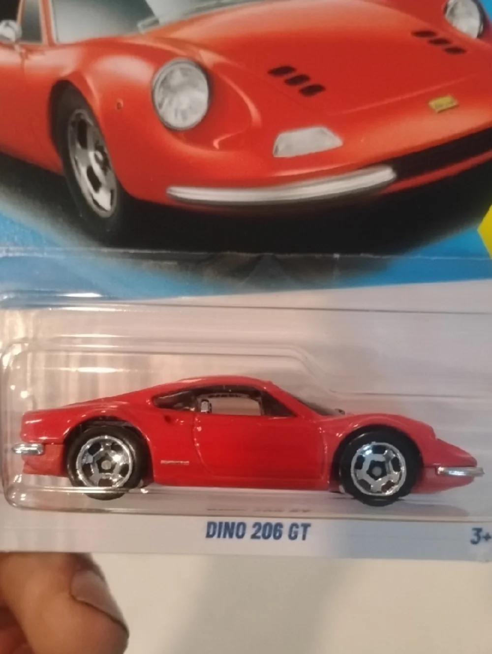 Mattel Hot Wheels Dino 206 GT Red Collectible Toy Car